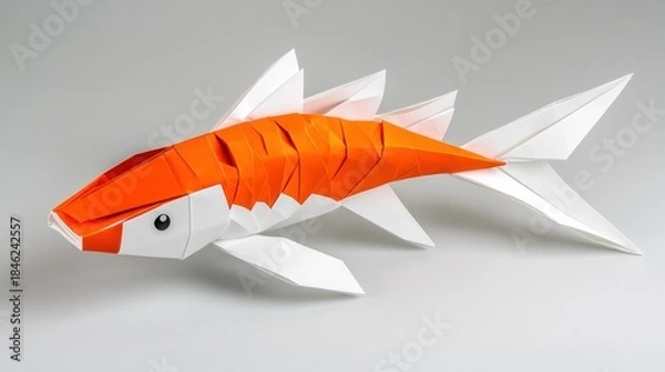 Obraz Origami koi fish art design