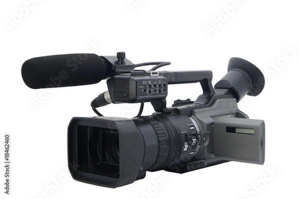 Obraz Pro Video camera isolated