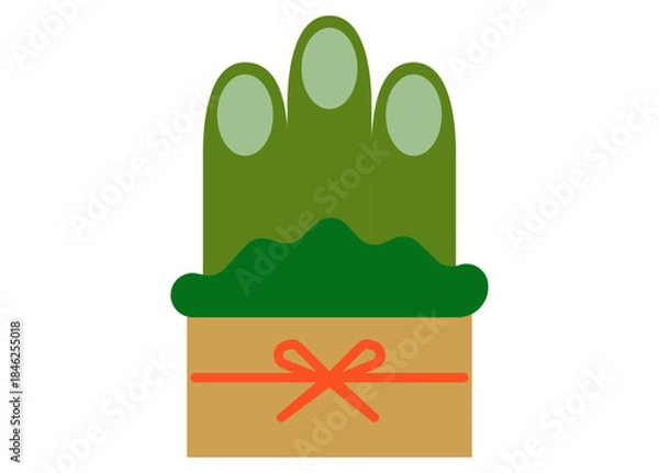 Obraz シンプルな門松のイラスト素材