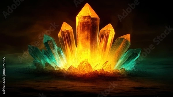 Obraz Radiant crystal cluster