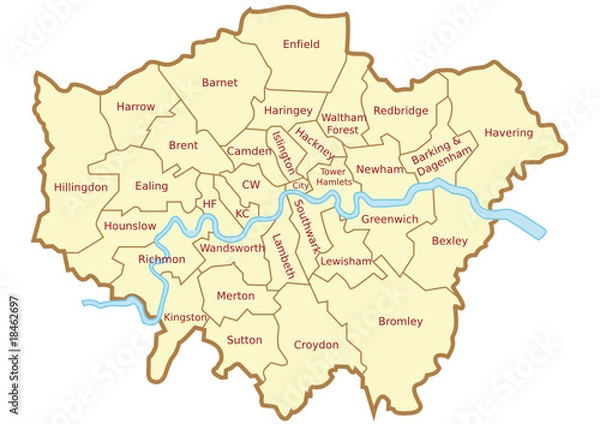 Obraz Map of London