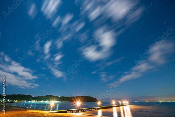 Obraz 原岡桟橋(岡本桟橋)の夜景