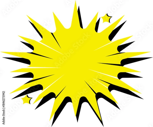 Obraz Comic Explosion Graphic Element, Comic Explosion, Comic Explosion Effect, Retro Comic Starburst Effects, Dynamic Pop Art Explosion Shape