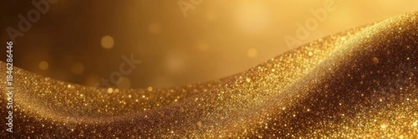 Obraz Golden metallic gradient, smooth texture Elegant design background , background, modern