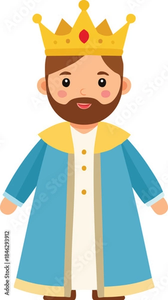 Fototapeta little man with a doll