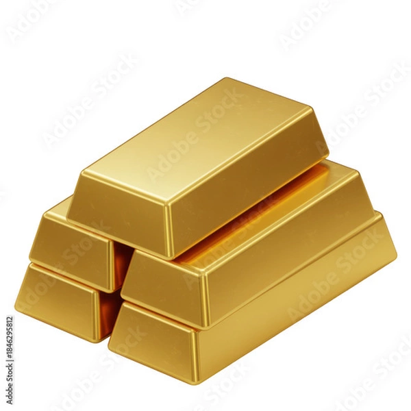 Obraz Stack of gold bars