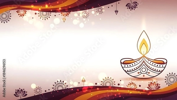 Fototapeta Diya Glow