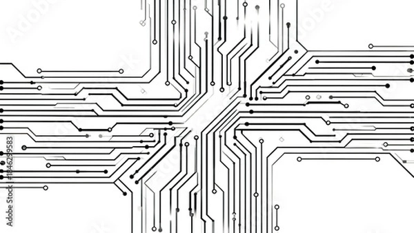 Fototapeta Abstract circuit board pattern