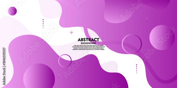 Fototapeta Modern premium purple wavy abstract background with soft color gradient. Vector Eps10
