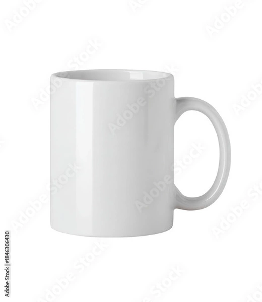Obraz White Ceramic Mug on White Background