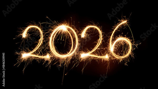 Obraz New Year 2026 Fire Spark Art