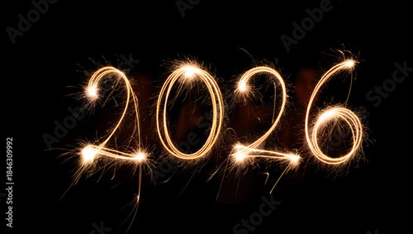 Obraz New Year 2026 Fire Spark Art