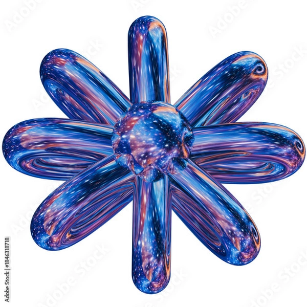 Obraz 3D Flower Shape