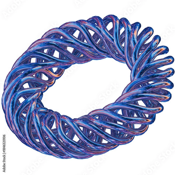 Obraz 3D Torus Knot Abstract Shape