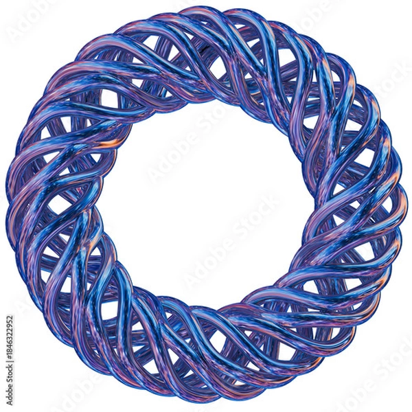 Obraz 3D Torus Knot Shape