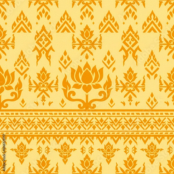 Obraz seamless floral pattern Thai design