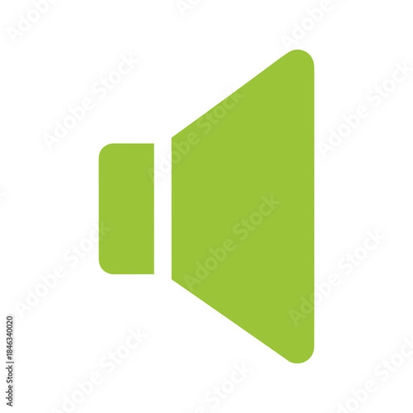 Obraz Green speaker icon
