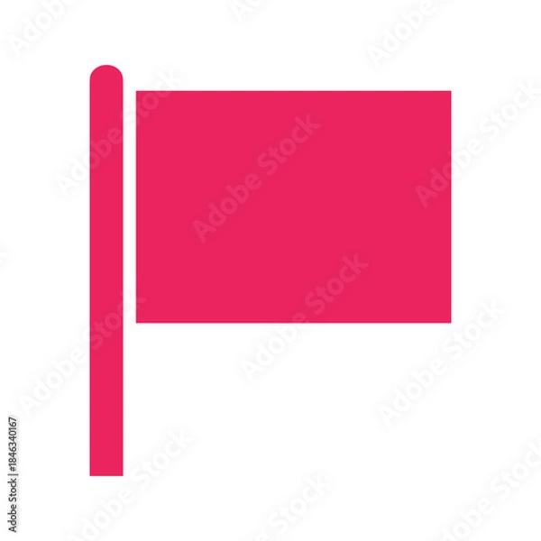Obraz Pink flag icon