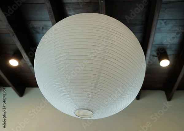 Obraz Close up circular paper lamp