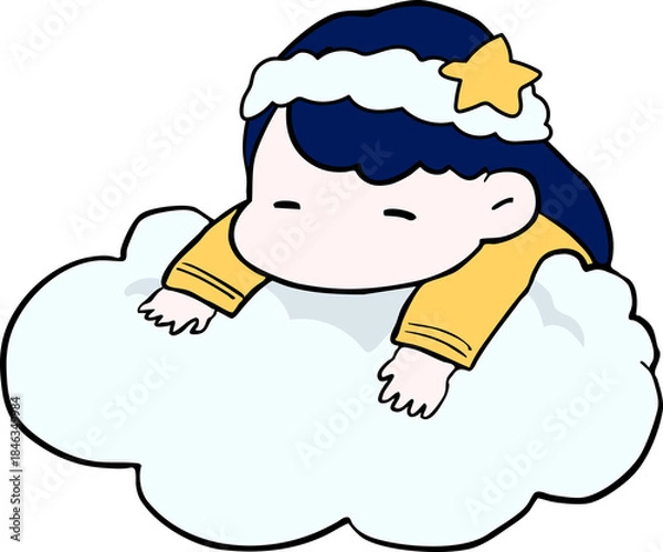 Obraz 수면 잠옷 일러스트