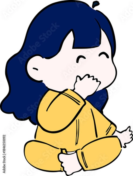 Obraz 수면 잠옷 일러스트