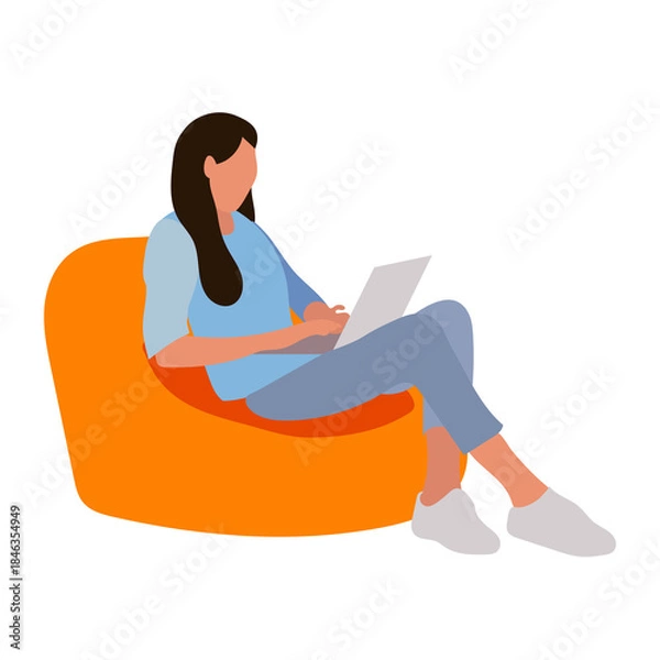 Obraz Remote Work Illustration