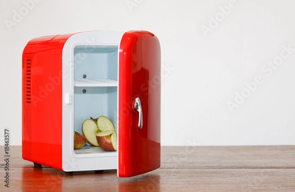 Obraz Red miniature fridge