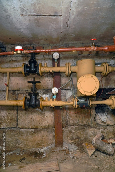 Obraz Heating system in the basement