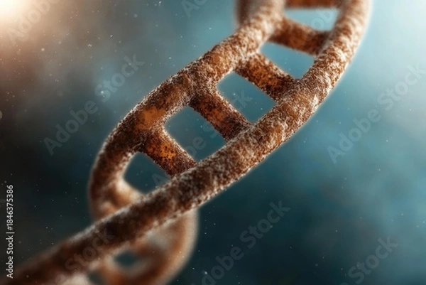 Obraz Abstract image of biotechnology and Islamic ethics exploring faith-based morality