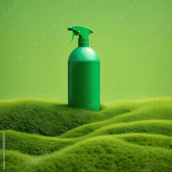 Obraz green grass in a glass vase