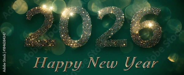 Obraz 2026 happy new year, AI generated