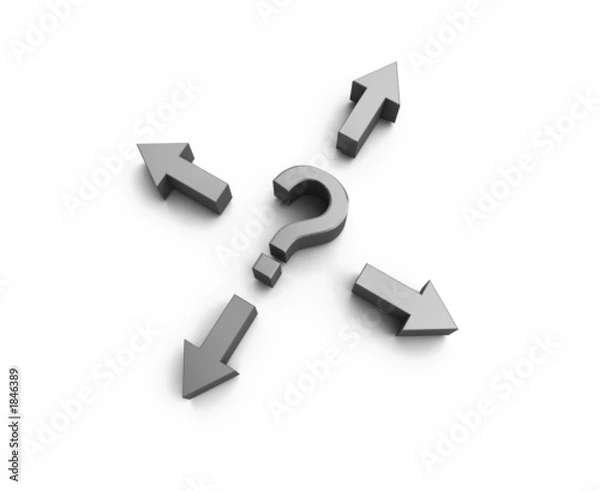 Obraz direction 3d sign