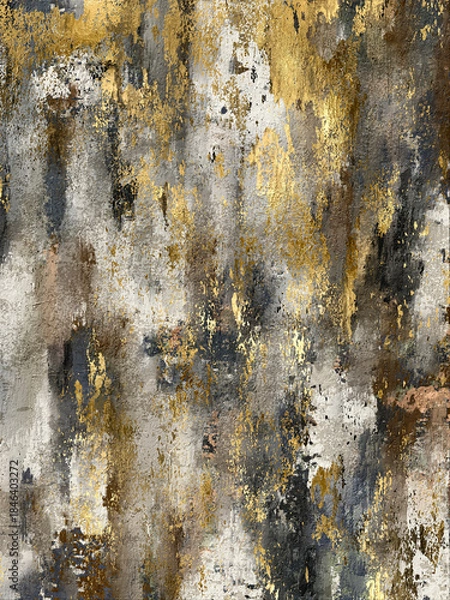 Fototapeta Contemporary abstract painting with bold lines and geometric shapes, perfect for adding a modern touch to spaces that need a stylish and artistic focal point