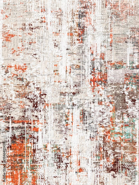 Fototapeta Washed and weathered abstract textile texture with soft, horizontal color transitions. Ideal for creating repeatable patterns for fashion, wall coverings, and decorative elements. Organic surface.