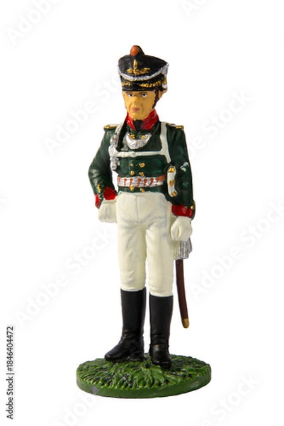 Obraz Toy soldier on a white background
