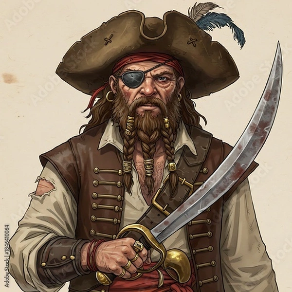 Fototapeta 海賊の肖像