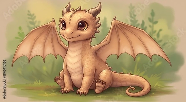 Obraz 小さな竜の微笑み