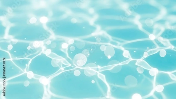 Obraz Sparkling water surface with sunlight reflections