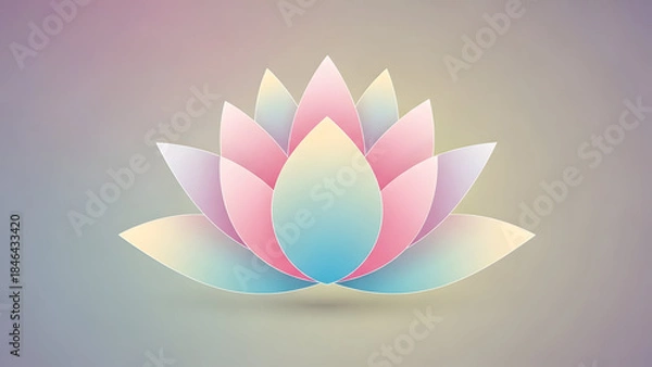 Obraz Lotus Flower Graphic Design Element.