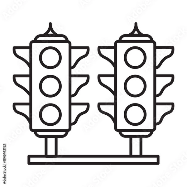 Obraz Traffic Lights Icon