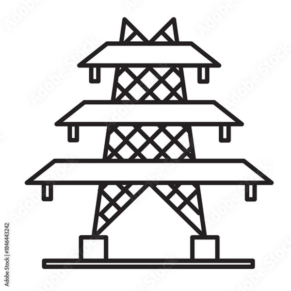 Obraz Electric Pole Icon