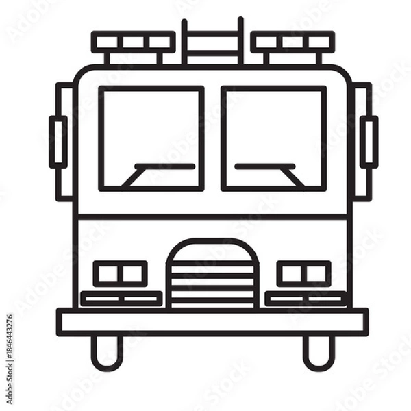 Obraz Fire Truck Icon