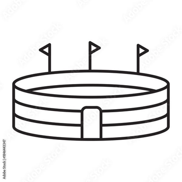 Fototapeta Stadium Icon