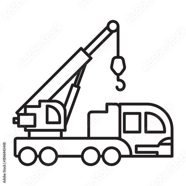 Fototapeta Crane Icon