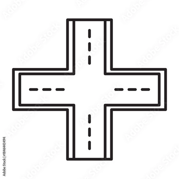 Obraz Crossroad Icon