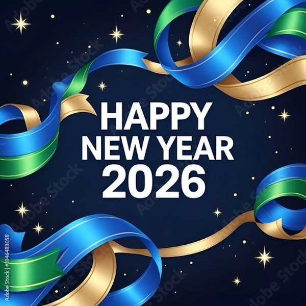 Obraz Festive Ribbons 2026