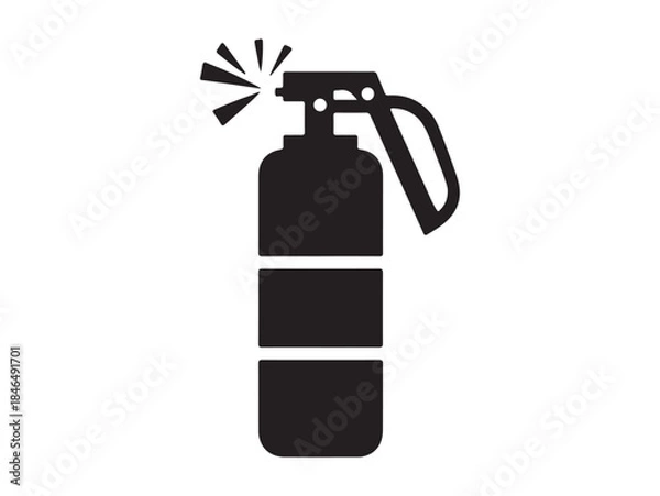 Obraz Fire extinguisher vector illustration.
