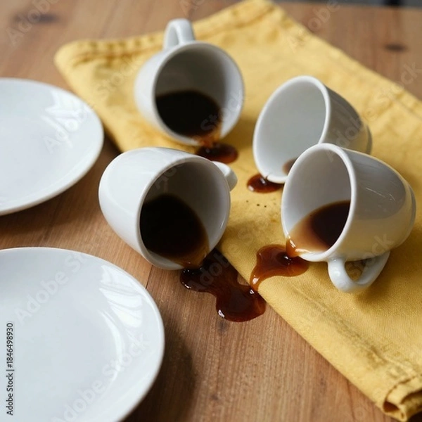 Obraz When Coffee Takes Over the Table