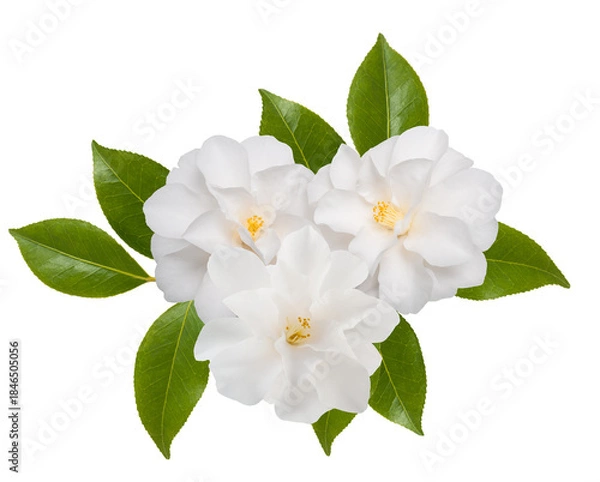 Fototapeta White camellias