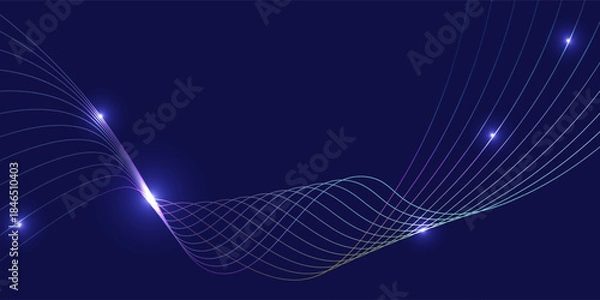Obraz abstract blue background with stars